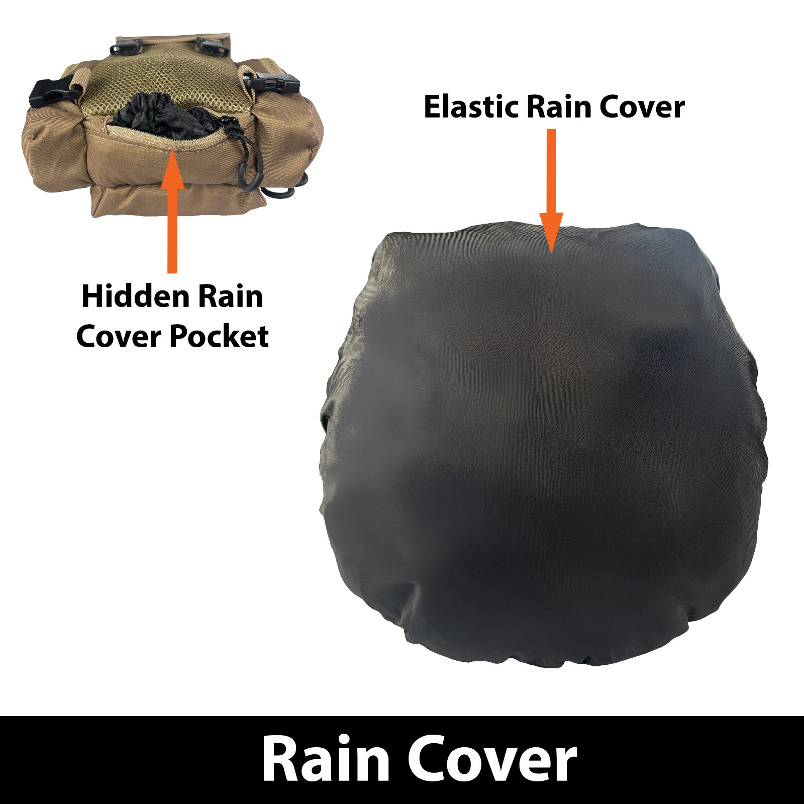 Deltic Tracker XL Bino Harness with Adjustable Straps and Rain Cover