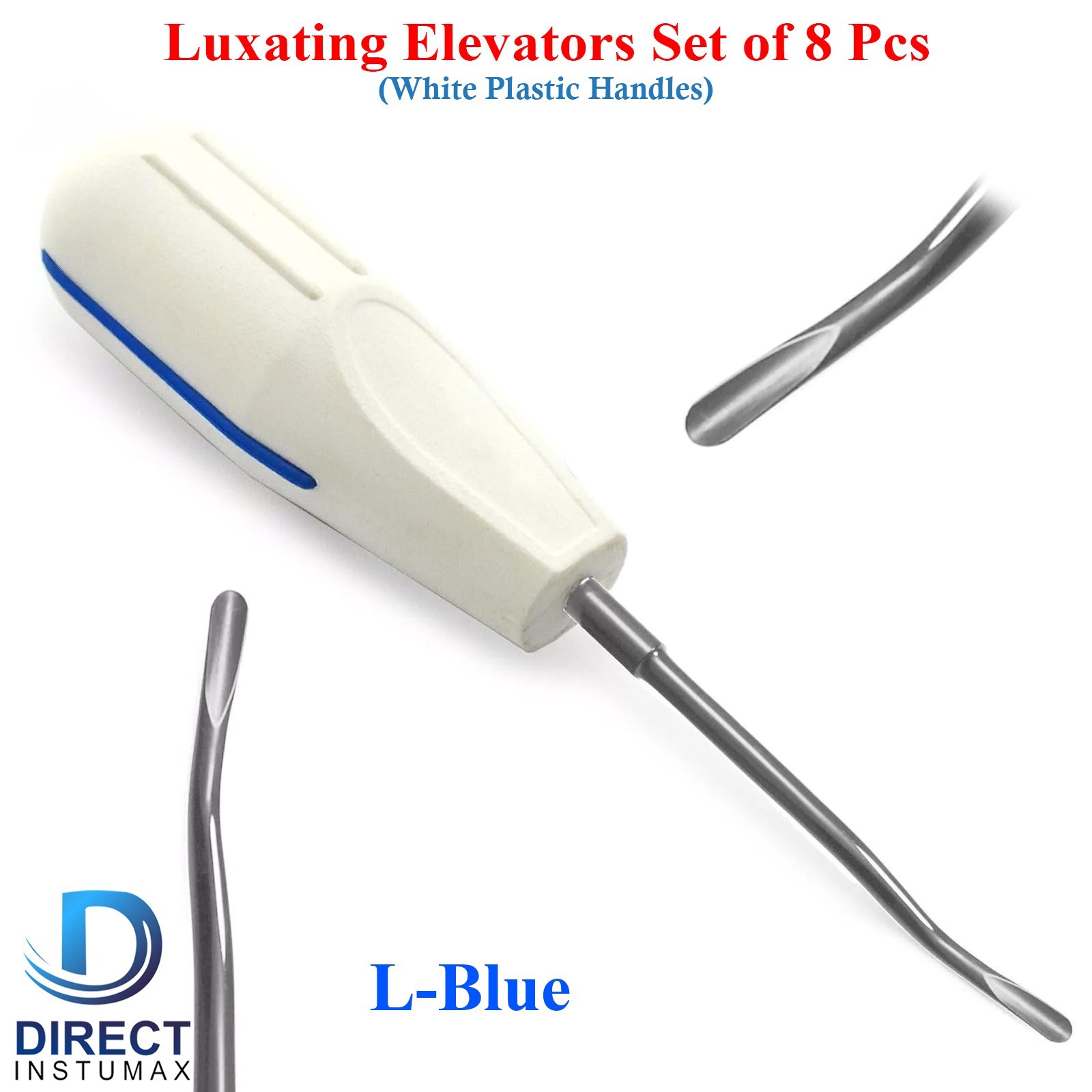 8 Pcs Dental Luxating Elevators Root Elevators Luxation Oral Surgery Extraction