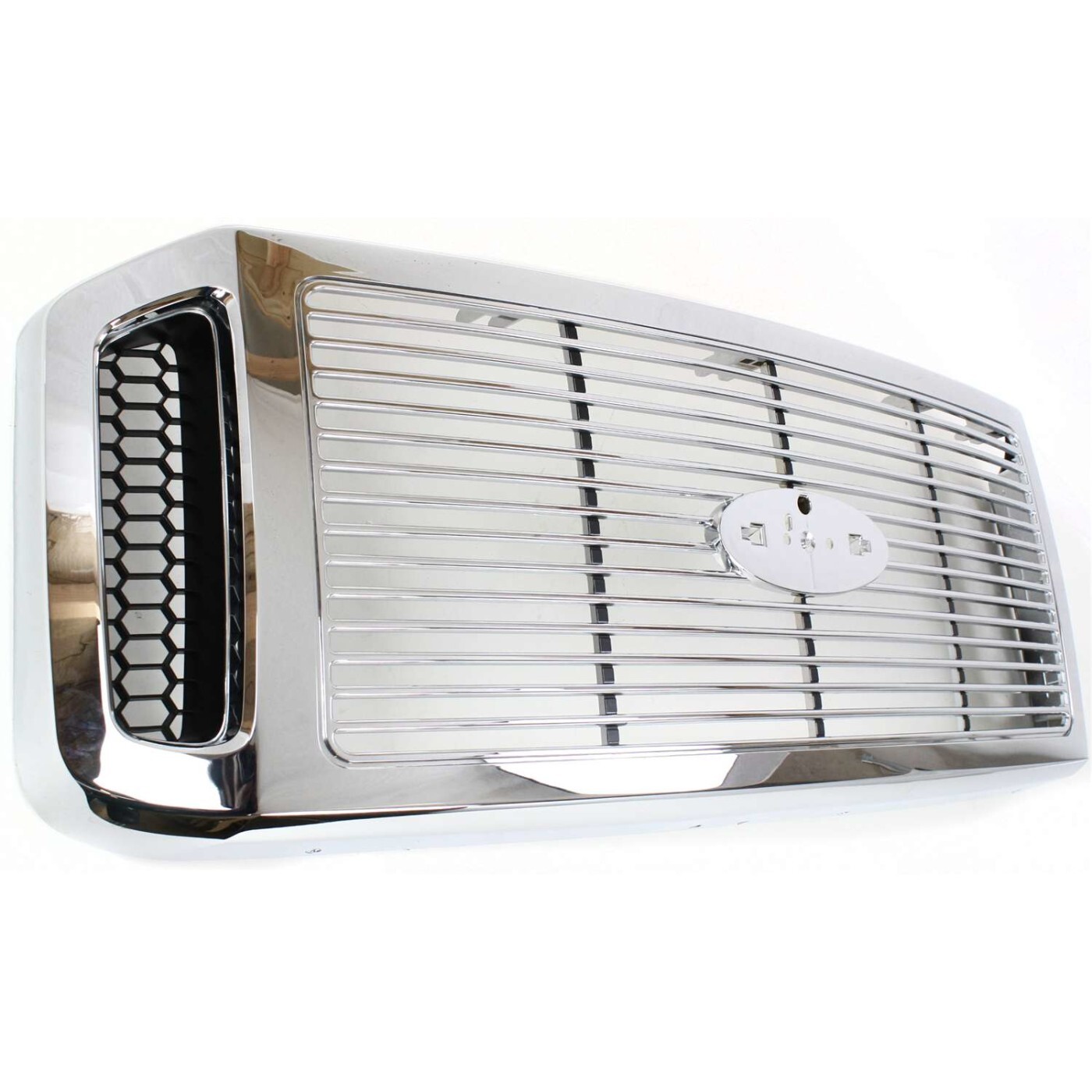 Grille For 2006-2007 Ford F-250 Super Duty F-350 Super Duty Chrome Plastic