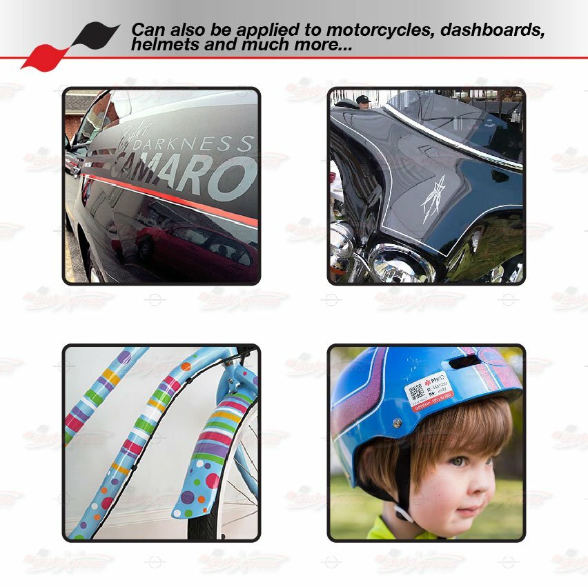 1/2" Roll Vinyl Pinstriping Pin Stripe Solid Line Car Tape Decal Stickers 12mm