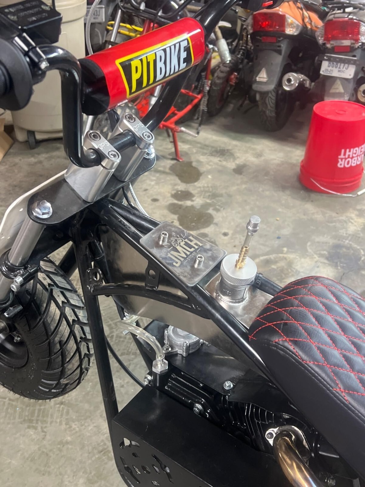 Stainless Steel Mini Bike Gas Fuel Tank for Montser Megamoto MMB80 Motovox MBX10