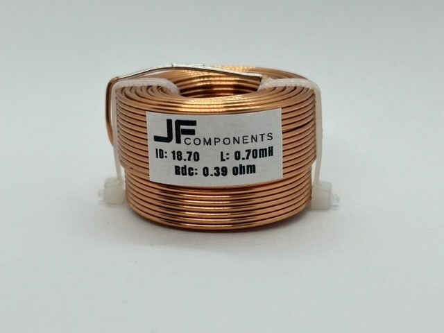 JFcomponents 0.70mH audio inductor coil 18 gauge air core coil for crossovers
