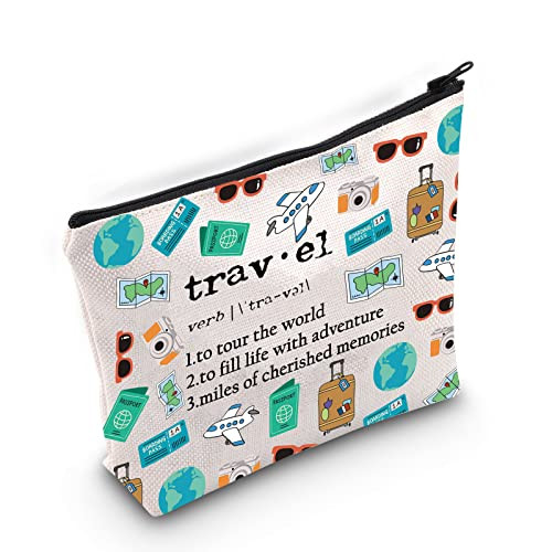 Cosmetic Bag Travel Agent Appreciation Gift Travel Lover Travel Definition