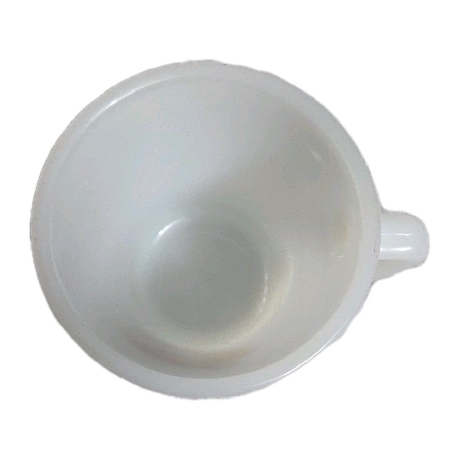 Fire King Esso Exxon Tiger Vintage Coffee Cup Mug White Milk Glass Gas Stations