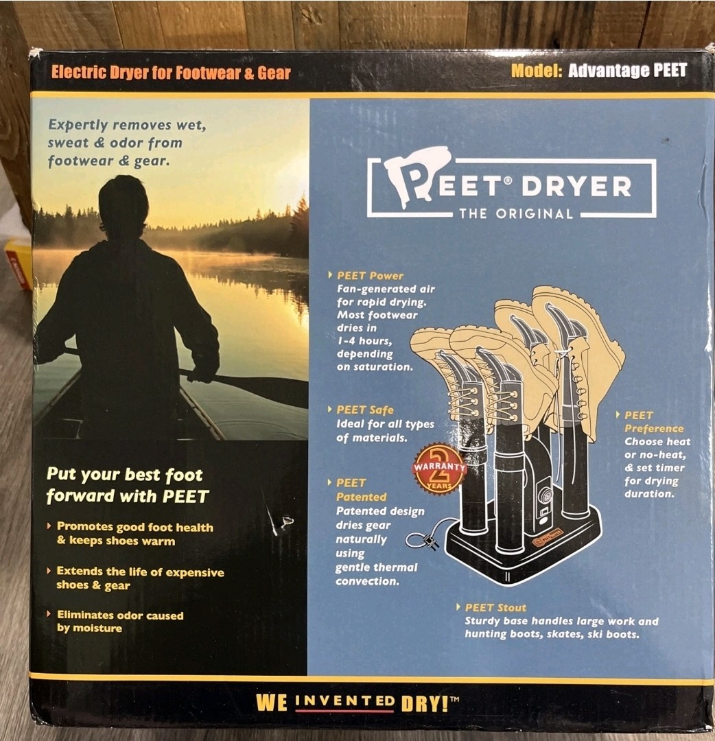 PEET Boot & Glove Dryer Advantage Plus Heated Shoe and Boot Dryer Original NIB