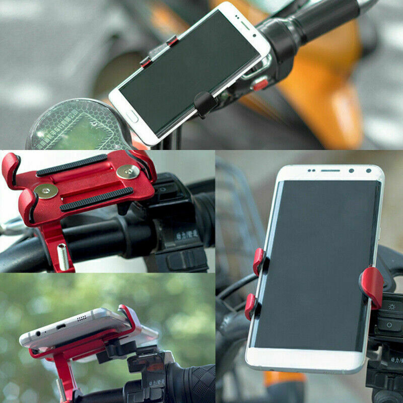 360° Aluminum Bike Motorcycle Stand Handlebar Mount Bicycle Cell Phone Holder