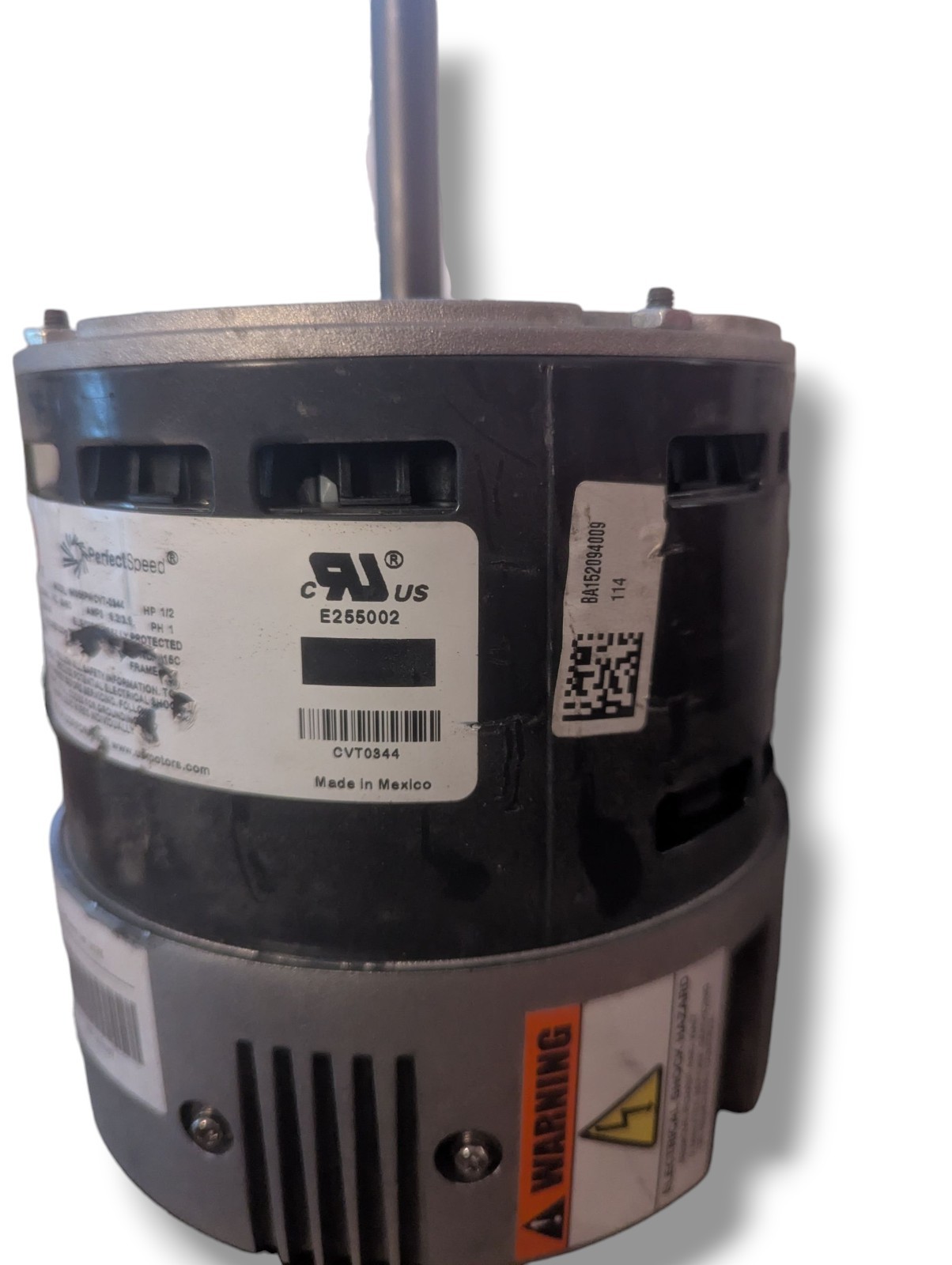 US Motors Furnace Blower Motor 1/2 HP Motor Model M055PWCVT-0344