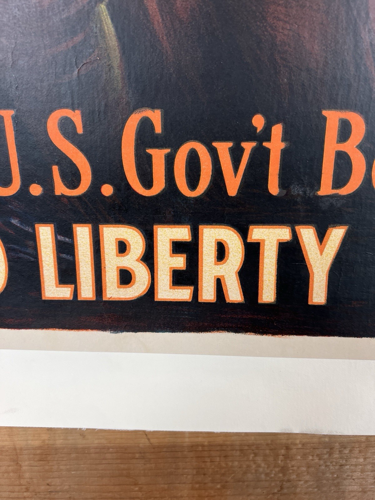 WW1 War Bond Poster Third Liberty Loan Sidney H. Riesenberg LINEN BACKED