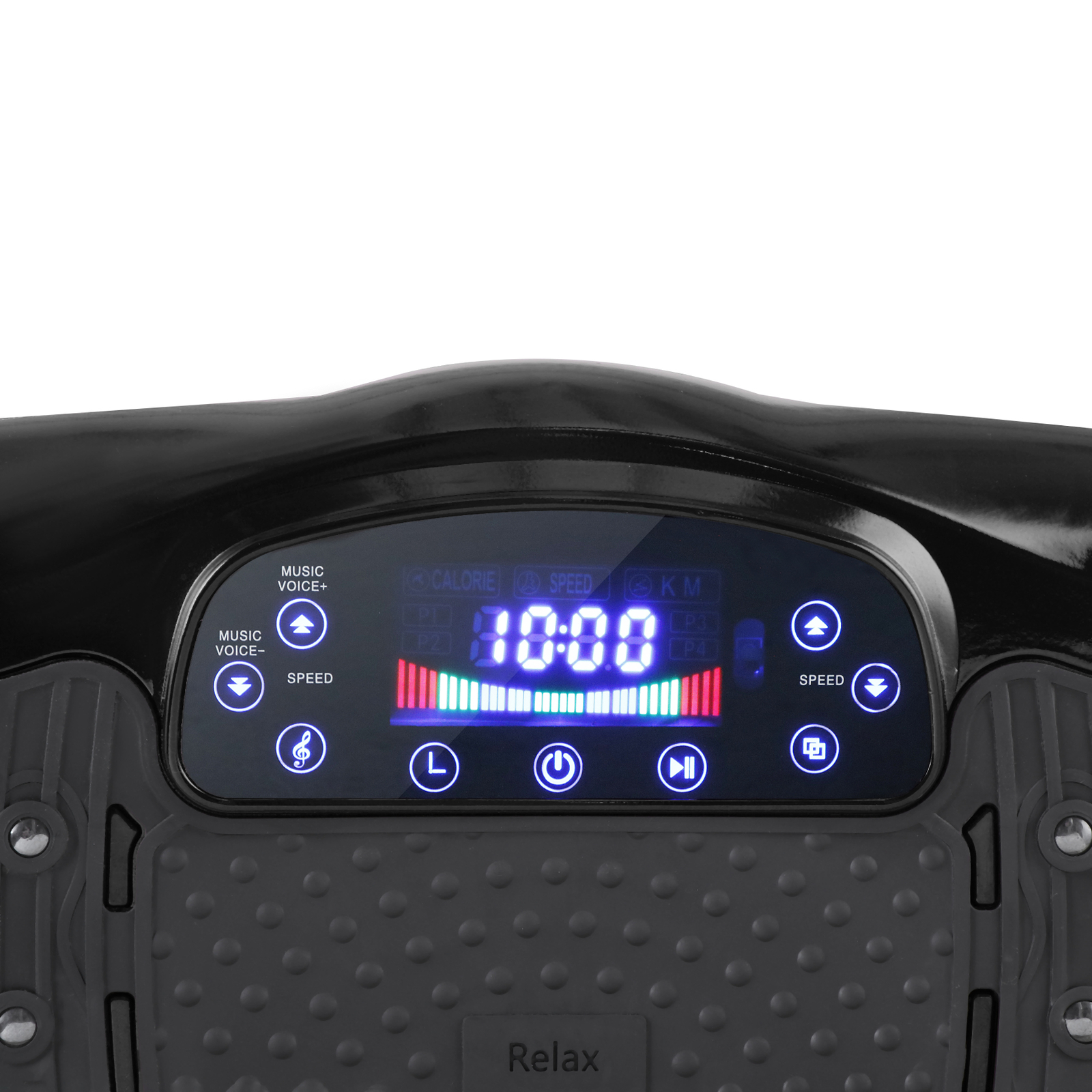 Vibration Platform Lymphatic Drainage Machine for Weight Loss Workout Black