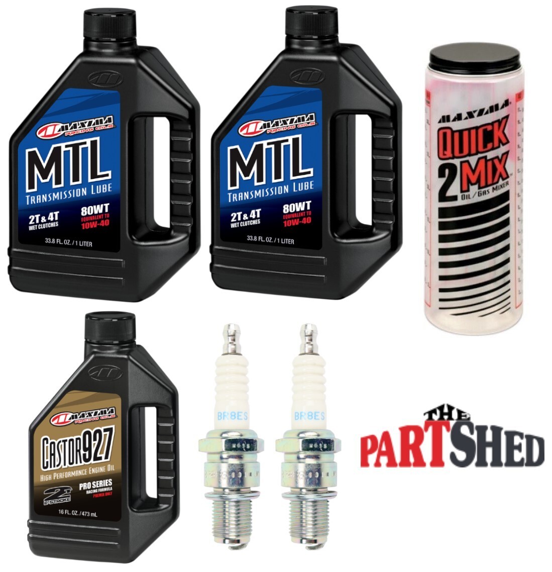 1987-2006 Yamaha Banshee 350 YFZ350 Oil Change Kit 2T Oil & Ratio Bottle