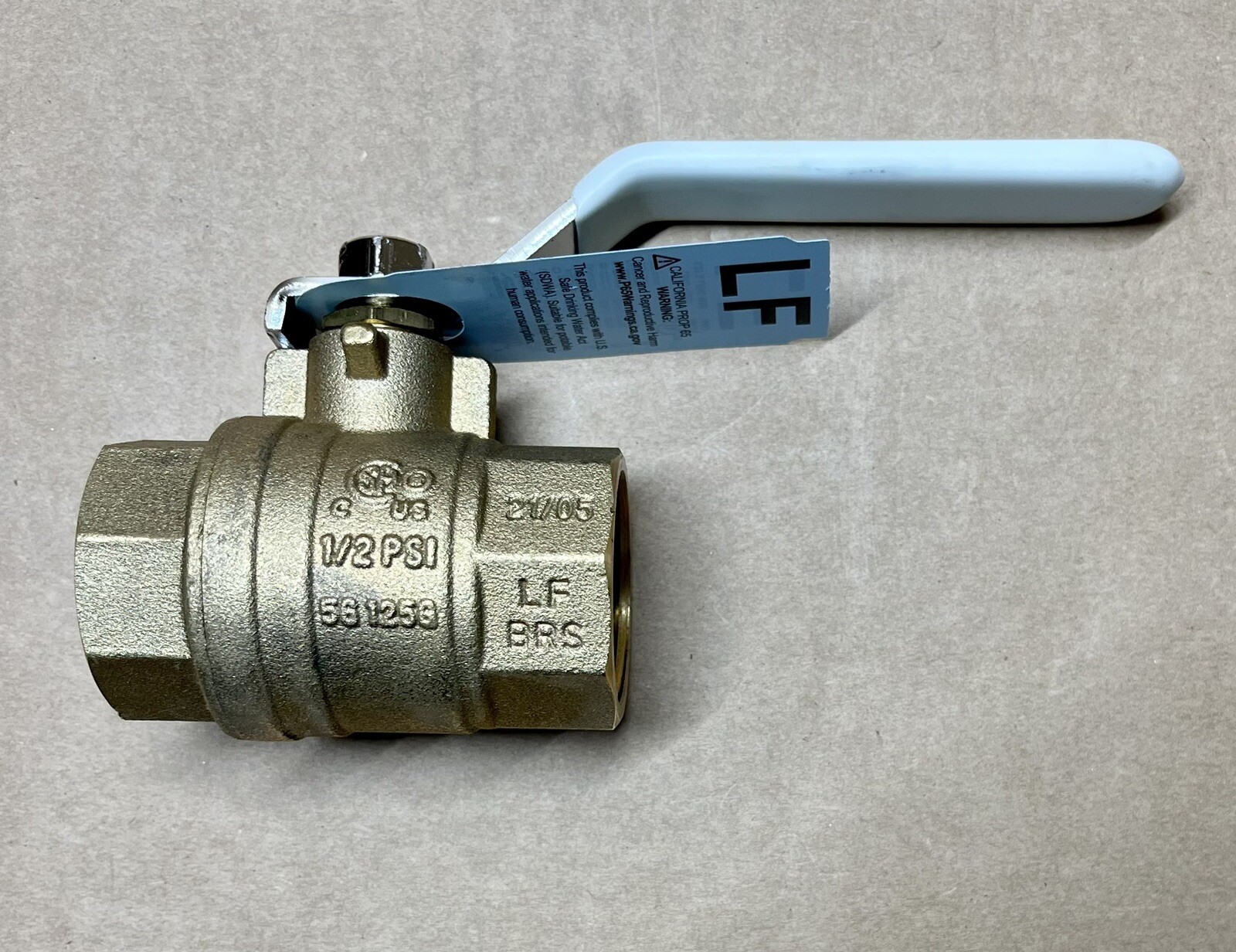 APOLLO 94ALF-105-01A 1" Full Port Ball Valve Brass 2-Piece Threaded FNPT x FNPT