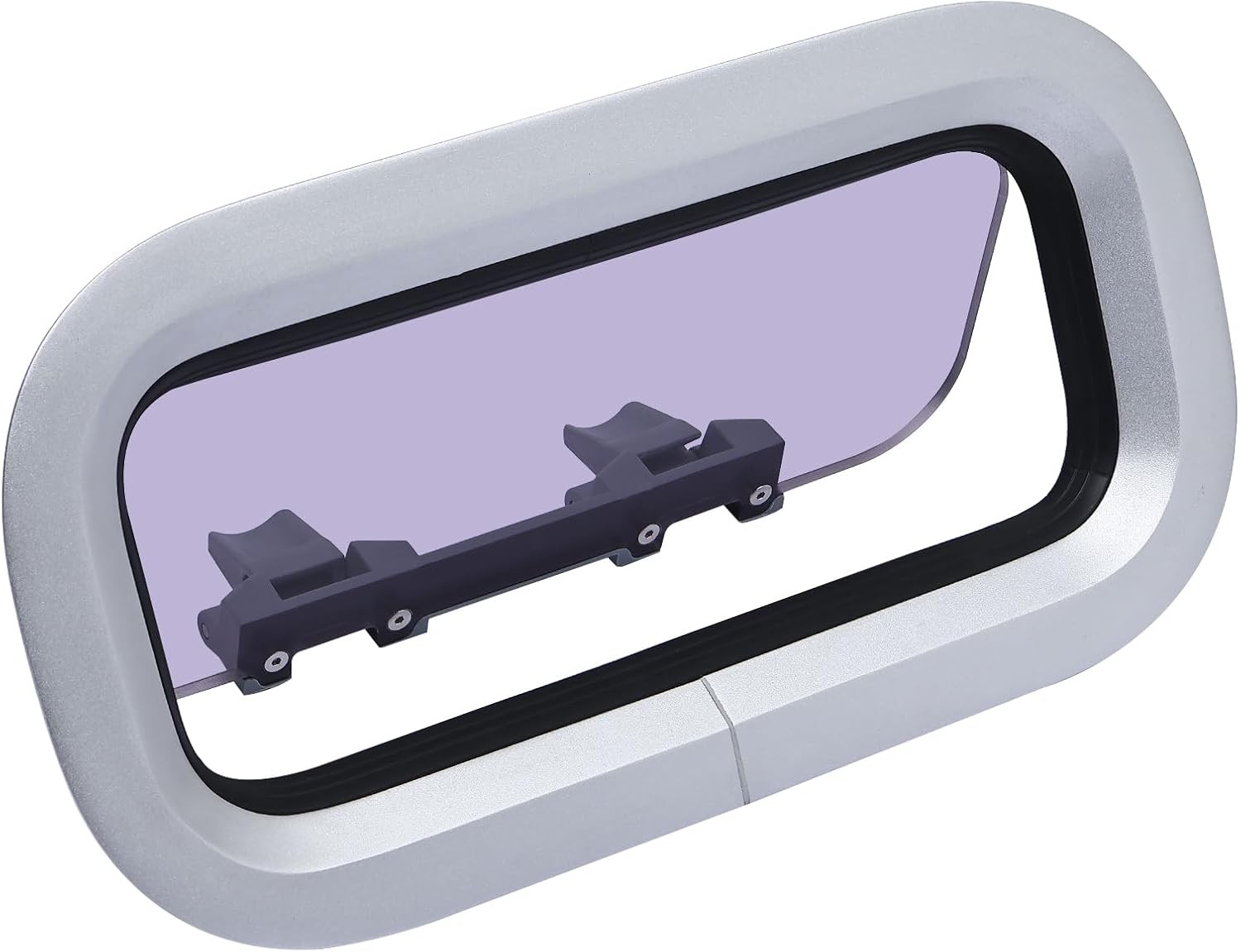 14.5" x 7.6" Rectangular Deck Hatch Anodized Aluminum Boat Porthole Window