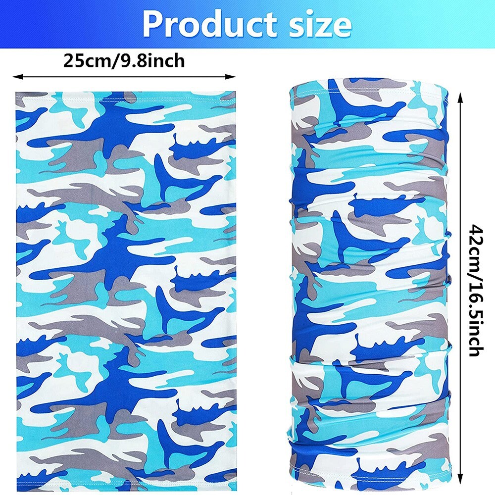 6x Winter Face Mask Sun Shield Neck Gaiter Cover Balaclava Bandana Men Women Kid