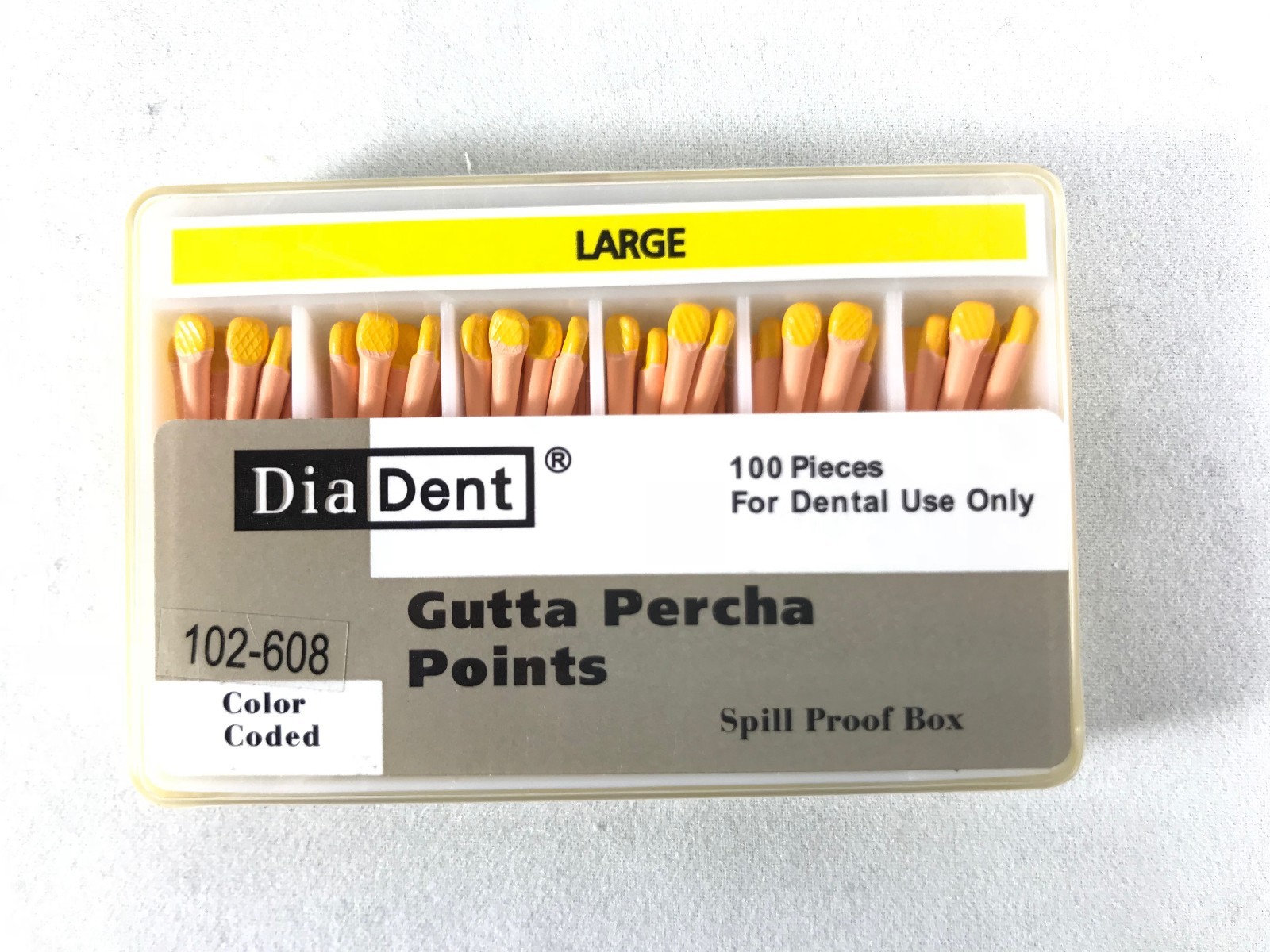 DIADENT Gutta Percha Points Endodontic Product (100 Pieces) Accessory Size
