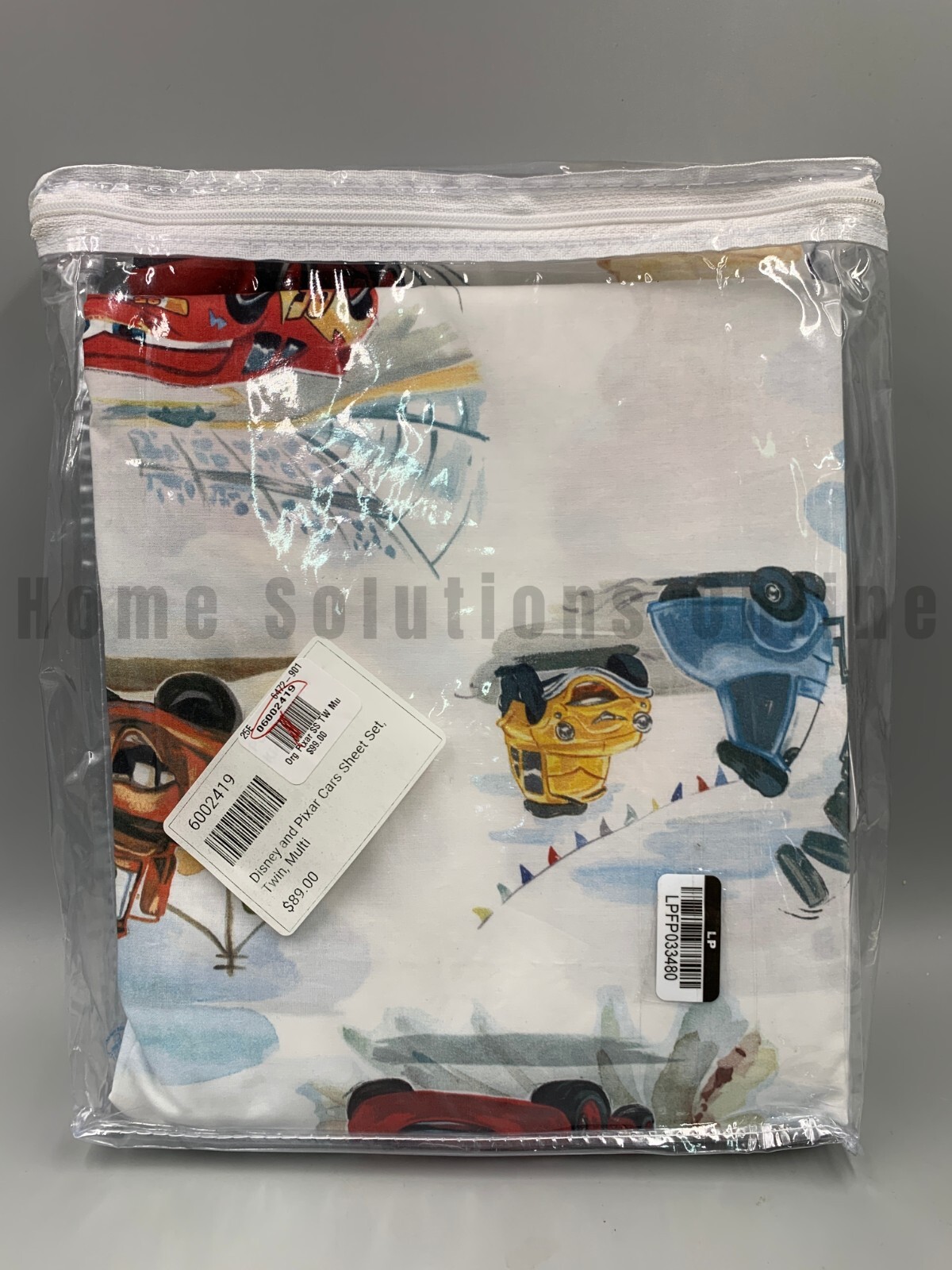 Pottery Barn Kids Disney Pixar Cars Organic Percale FLAT SHEET ONLY Twin #N184L