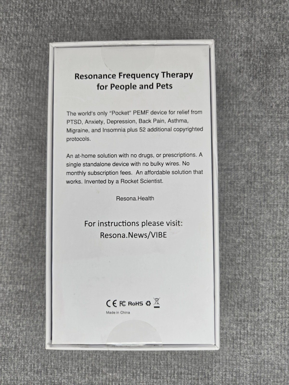 Resona Health Vibe PEMF Therapy Device