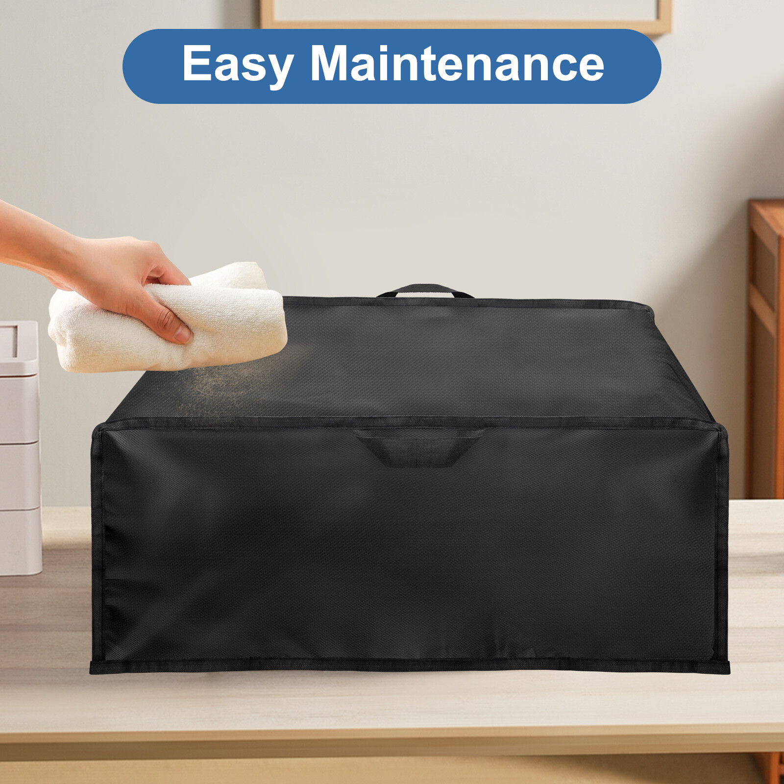 2PCS 210D Oxford Fabric Printer Dust Cover Waterproof Copier Protector w/ Handle