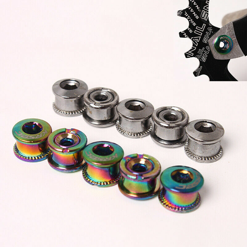 KRSEC MTB Chainring Bolts Road Bike Single/Double/Triple Speed Screws 4/5PCS US