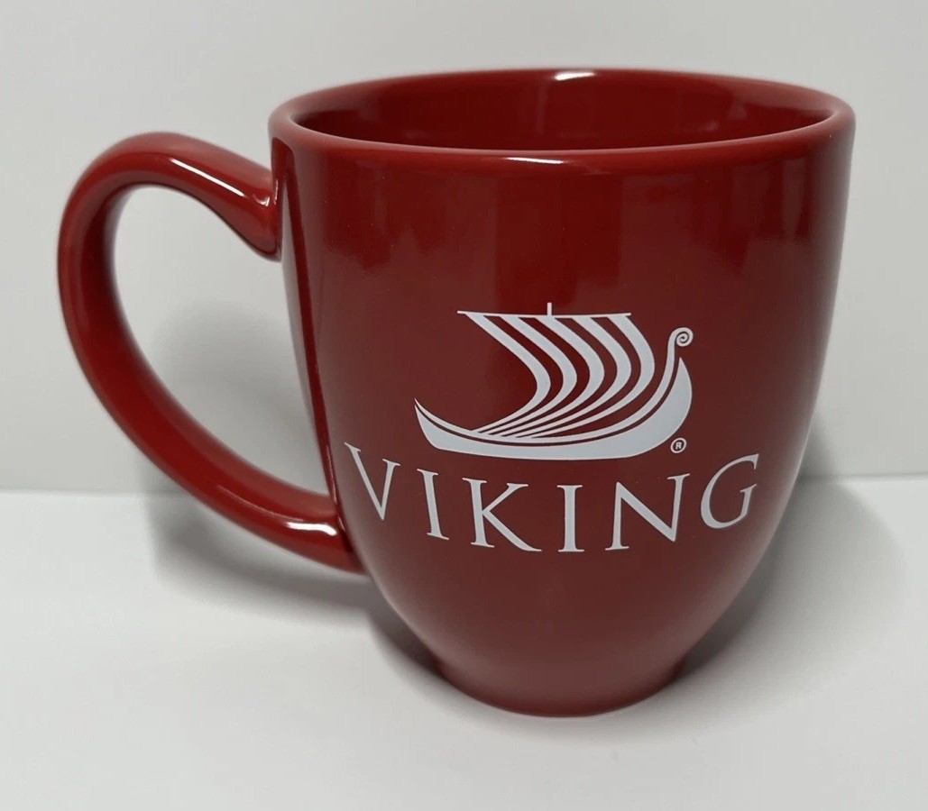 Viking Cruise Line Red Coffee Tea Mug Cup Drinkware Big 14oz NEW