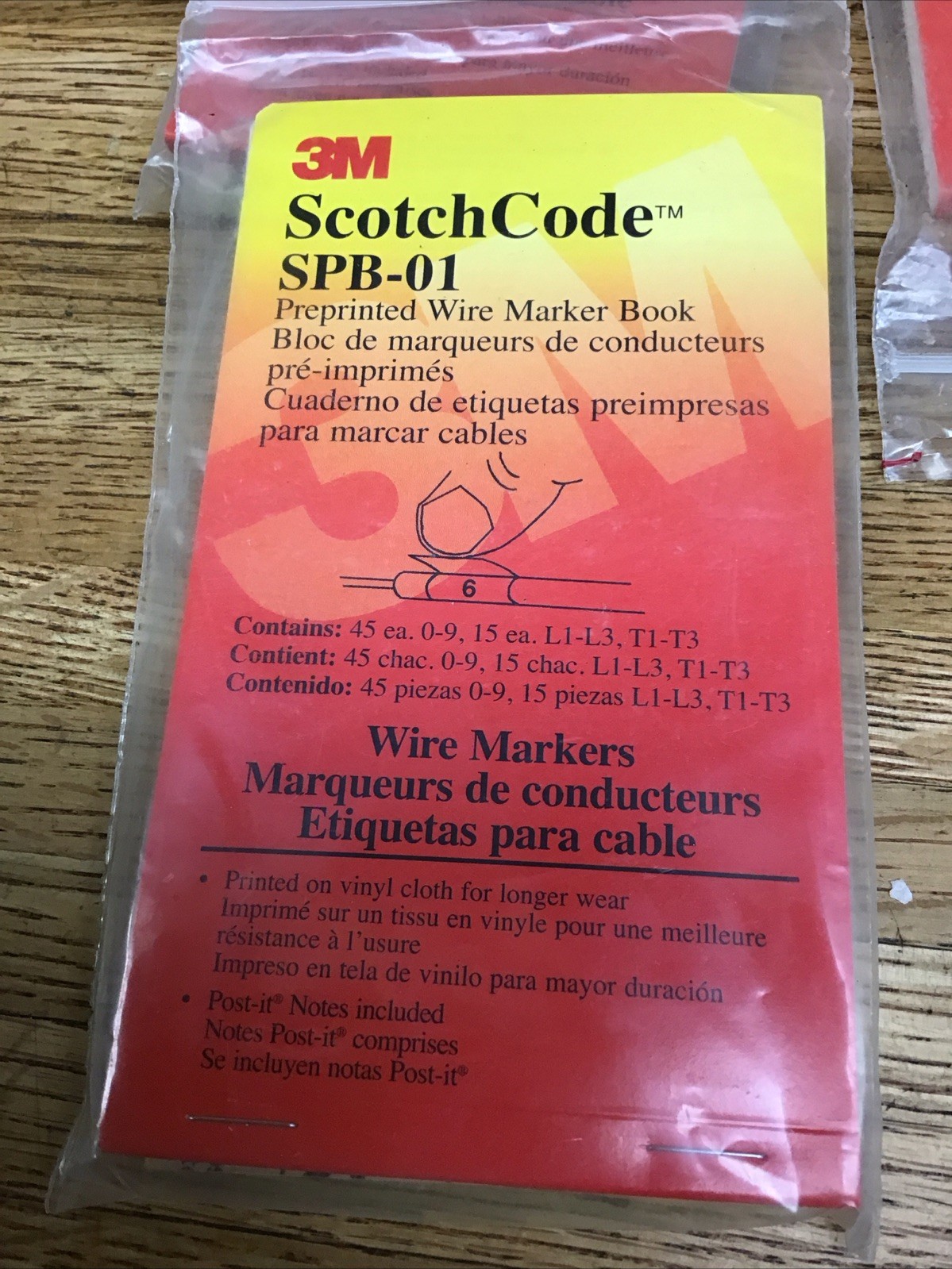 3M (Lot Of 7) ScotchCode (6) SPB-01 (1) -02 Preprinted Wire Marking Marker Book