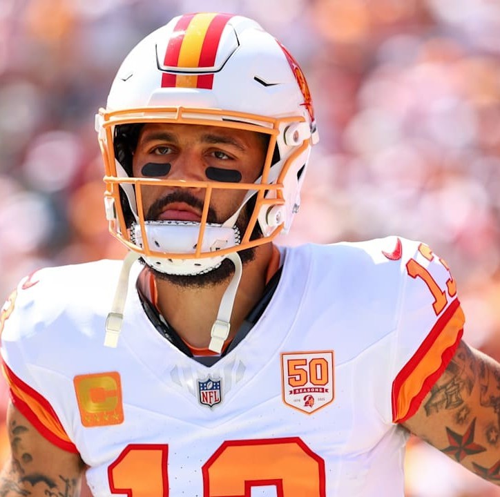 Mike Evans GAME USED💪Signed + Inscribed Ball Tampa Bay Buccaneers 24-25 Season