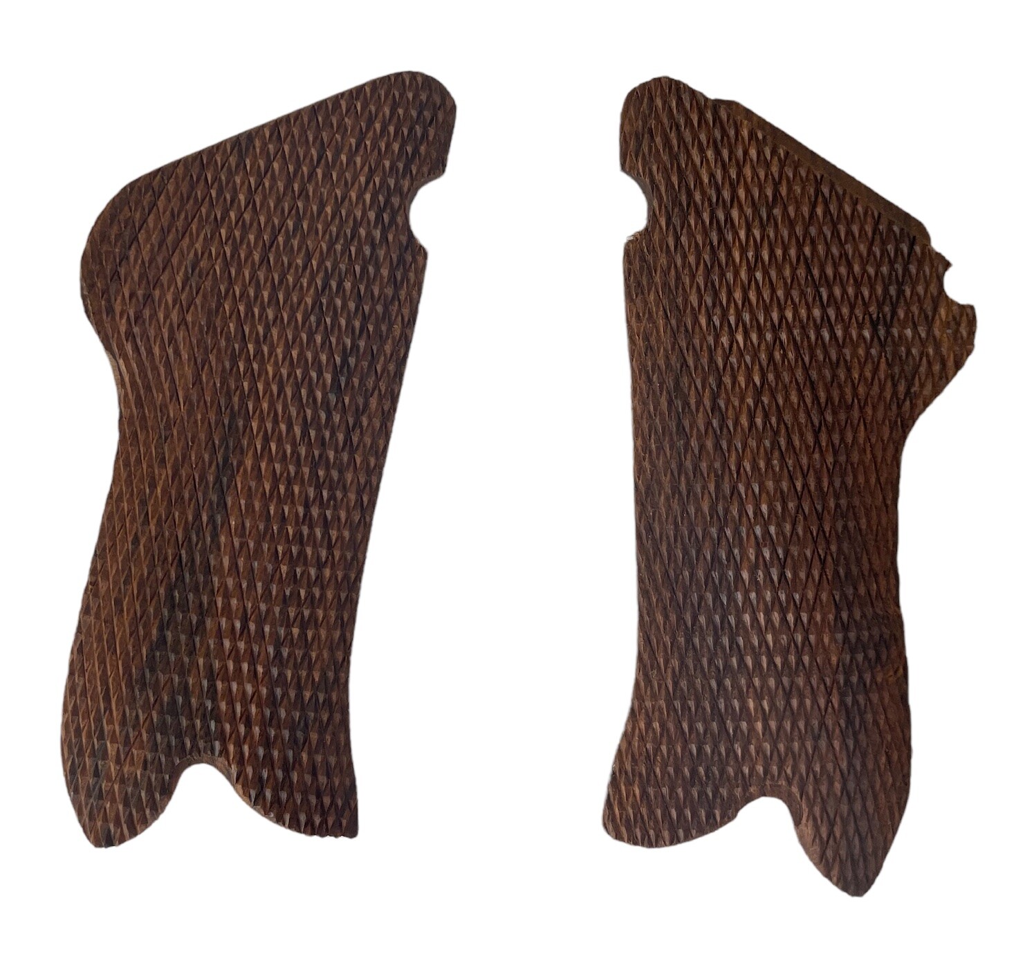 WW1 WW2 German P08 Luger Wood Pistol Grips