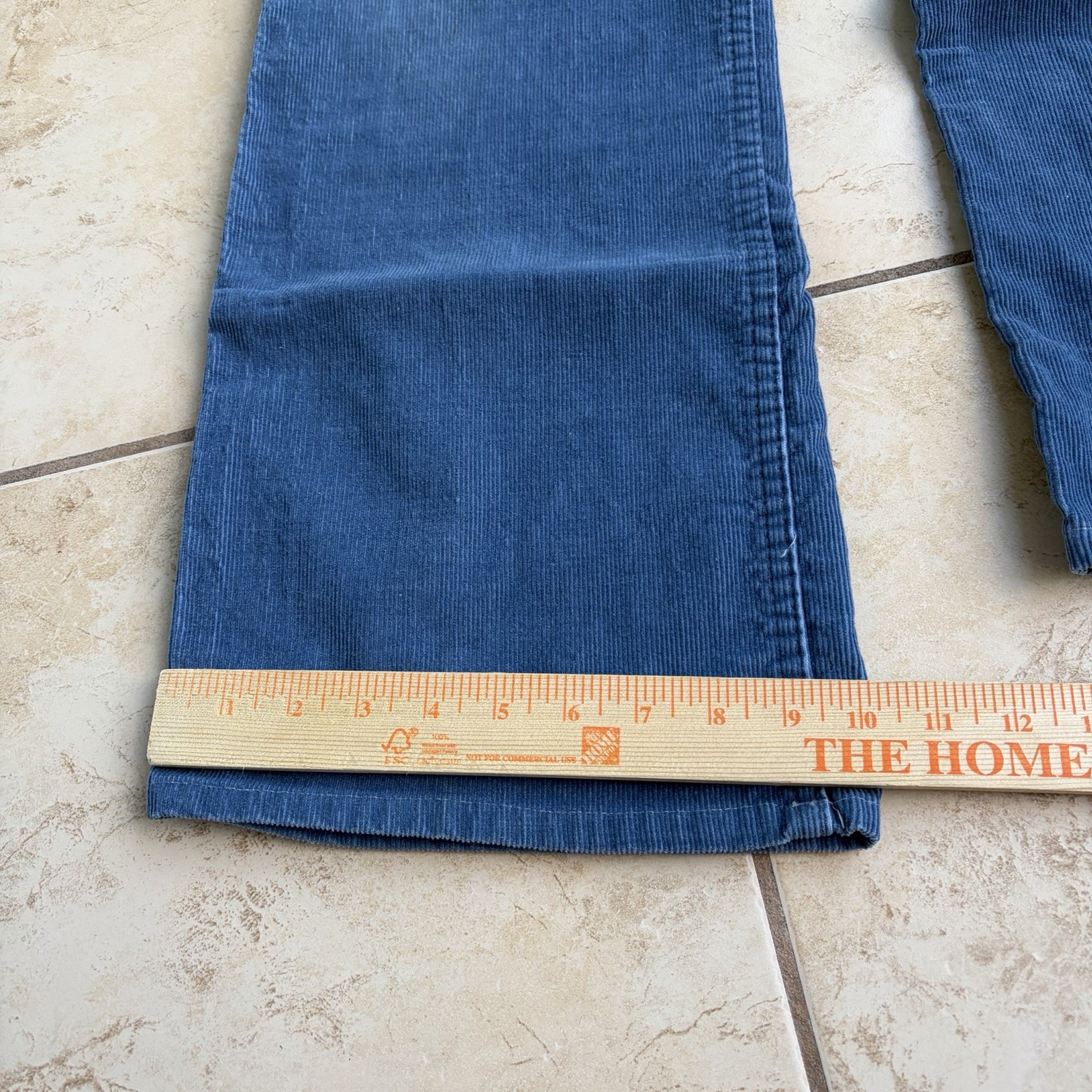 Vtg Levi’s Pants Mens 32x30 Blue Corduroy Bell Flare Buckle Back 70s Talon Zip