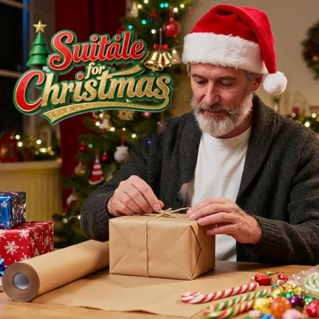 17.5" x 1200'' Brown Kraft Paper 50 lb Basis Thick Roll Packaging Shipping NEW**