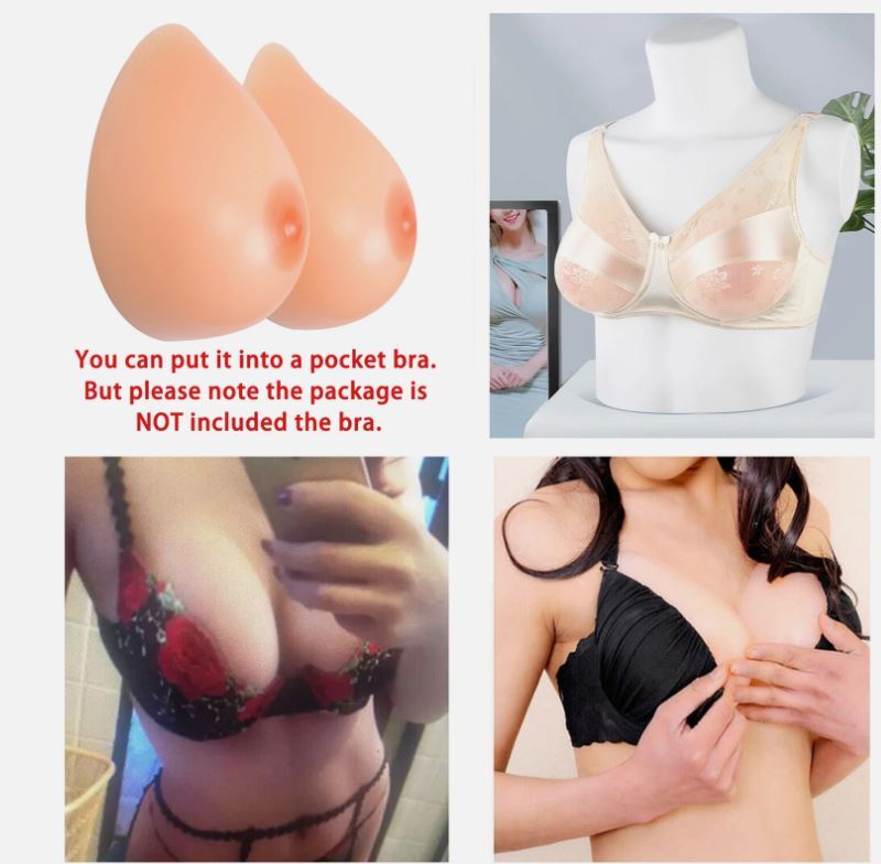 Transgender Cosplay: KnowU Triangle Silicone Breast Forms for Body Shaping (US)