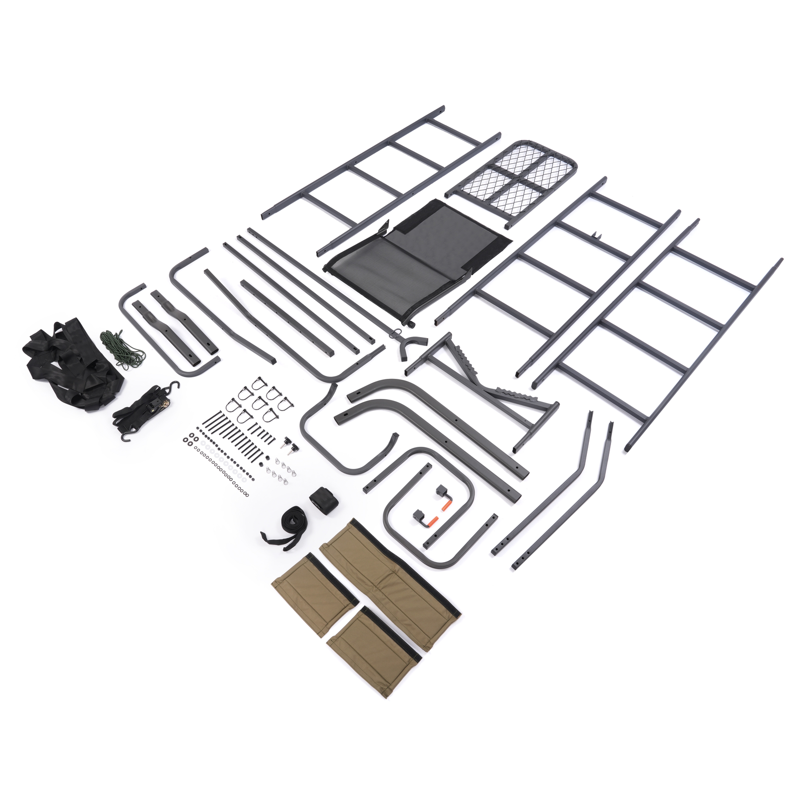 Lightweight Portable Hunting Tree Stand Ladder& Shooting Rail Climbing Mesh Seat