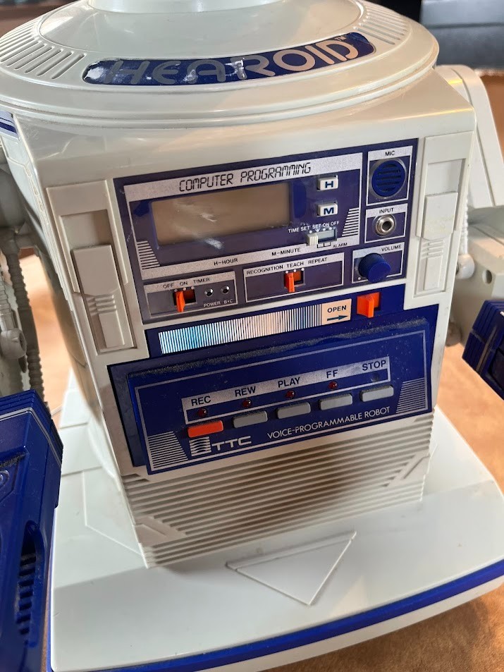 Vintage Hearoid Harold Omnibot Robot Japan Voice Command Module Tray