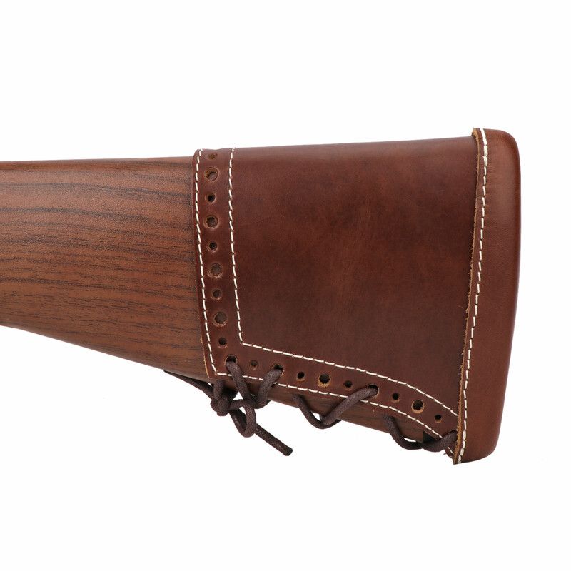 TOURBON Leather Butt Stock Protector Slip-on Recoil Pad Henry Rifle Shooting US