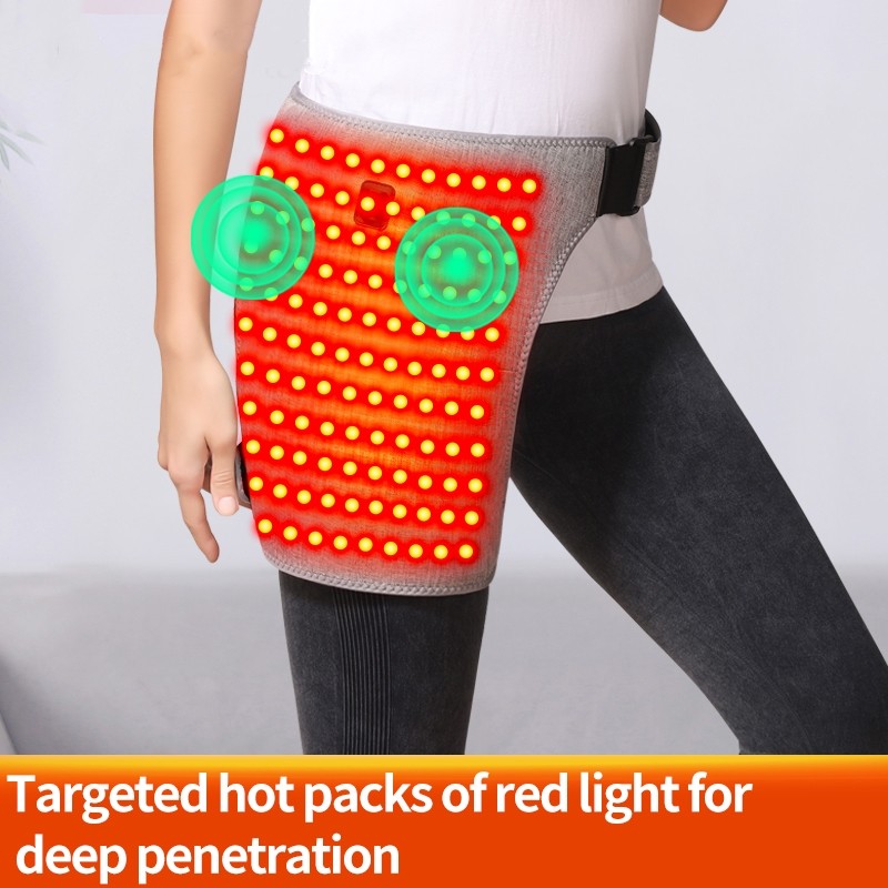 Red Light Hip Heating Pad Buttock Vibration Massager Thigh Buttock Heat Therapy