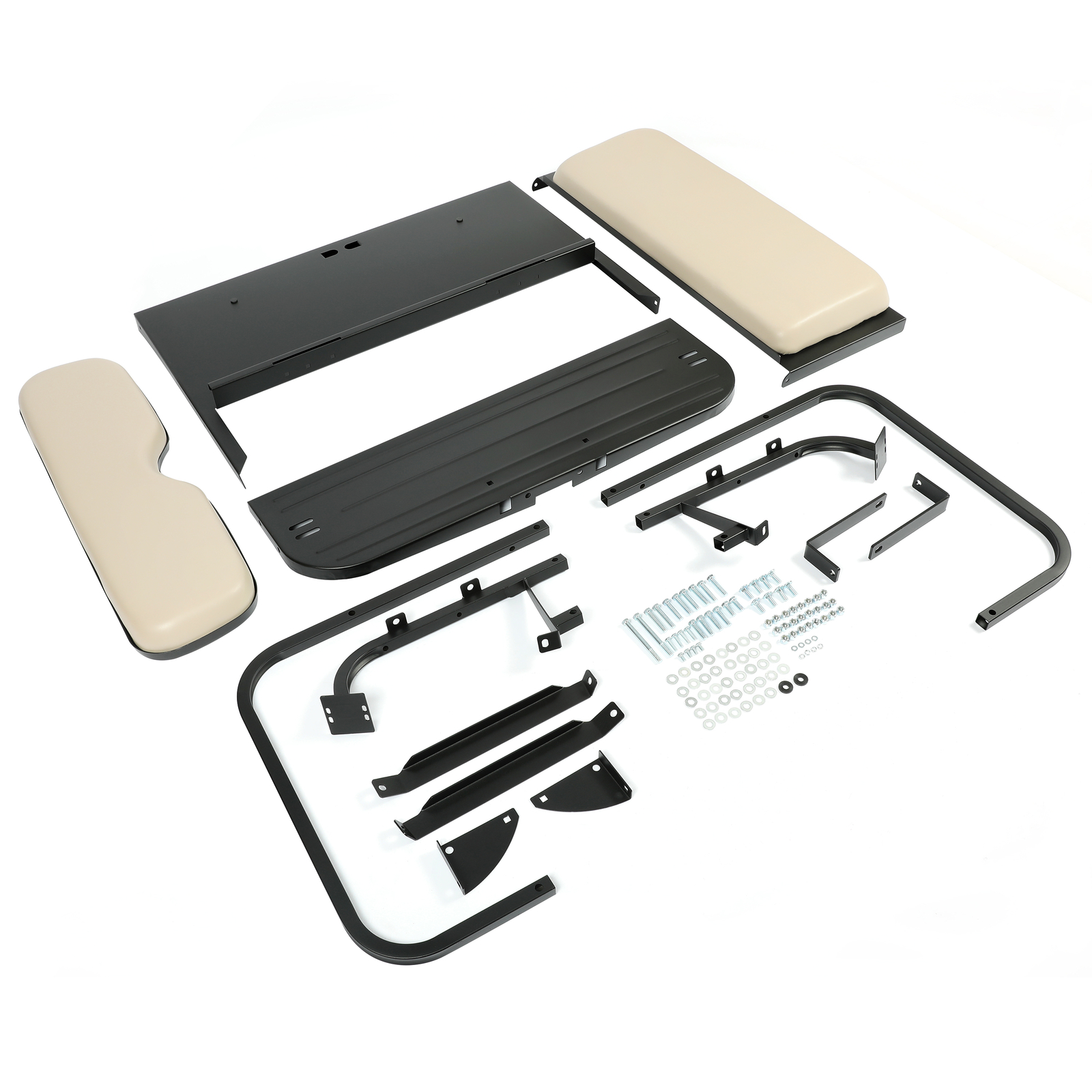 For 07-16 Yamaha Drive G29 Golf Cart Flip Folding Rear Back Seat Kit