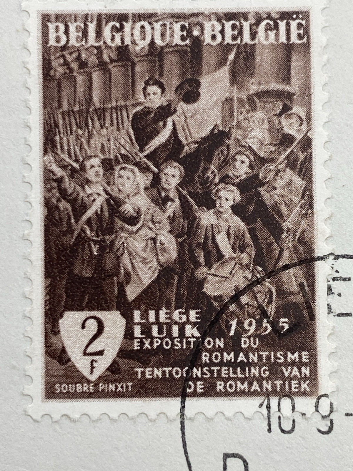 Belgium, 1955, First Day Cover, 125 Year Anniversary of Belgian Independence.