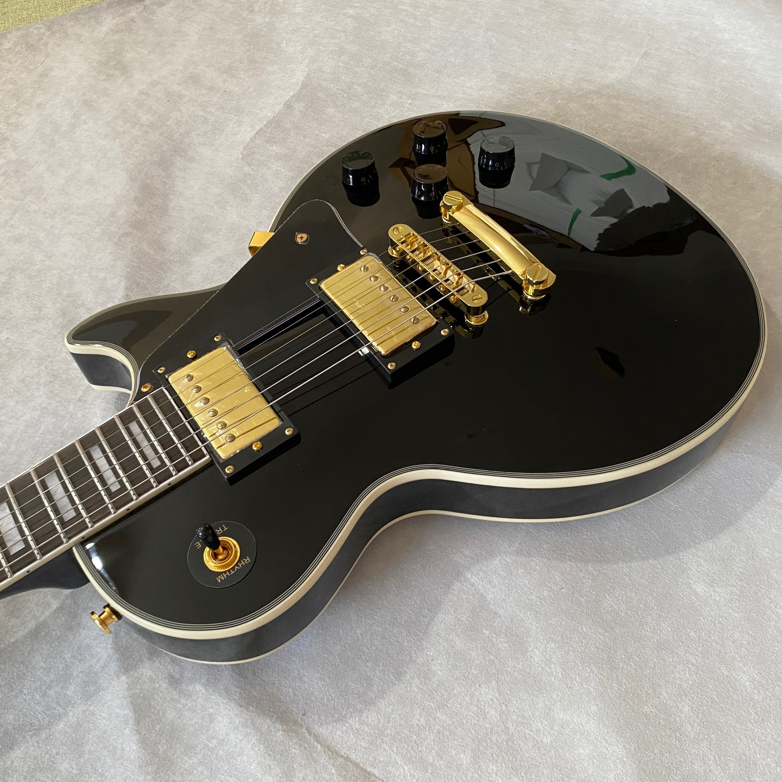 Les Paul Custom Black Beauty electric guitar solid mahogany body Real Photo