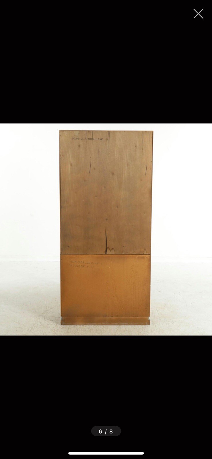 American Of Martinsville Oak Bookcase 1970’s