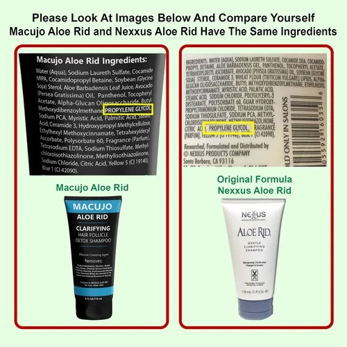 Macujo Aloe Rid Old Formula Shampoo 6oz – Deep Cleansing Clarifying Detox