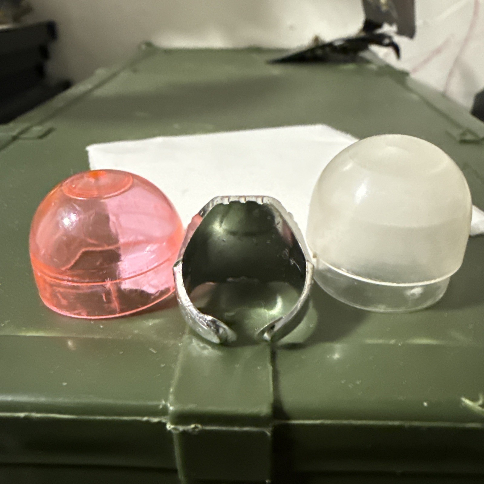 VTG 1960s Vari-Vue Joker Flicker Ring Batman K.G. Inc. N.Y. With OG Gumball Case