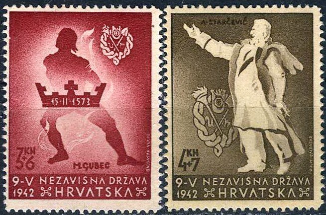 Croatia 1942 Heroes of Senj MNH (SC# B16-B17)