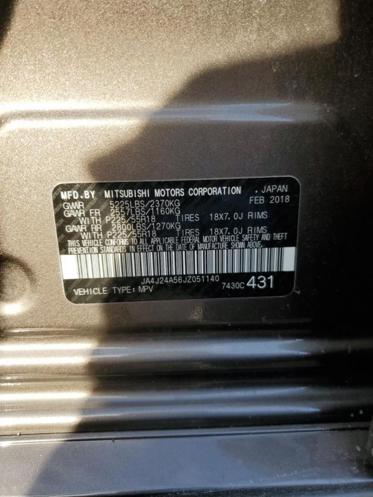 2018-22 Mitsubishi Outlander PHEV 2.0L Engine Fuse Box Plug-In Hybrid BROKEN LID