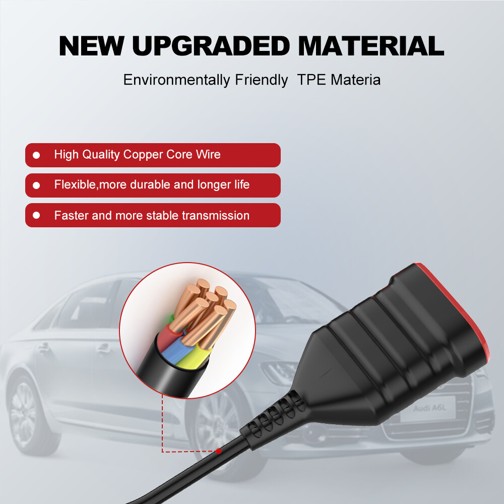 2025 THINKCAR OBD2 Adapter ThinkDiag OBD2 Extension Cable 16 Pin Cable NEW USA