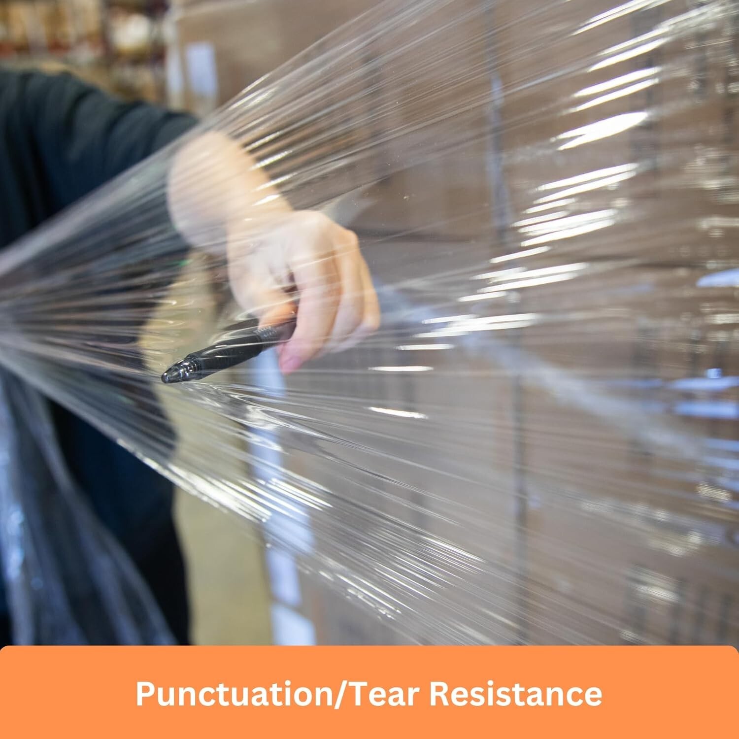 18" x 1100 FT 60 Gauge 4 Rolls Pallet Wrap Stretch Film Hand Shrink Wrap Clear