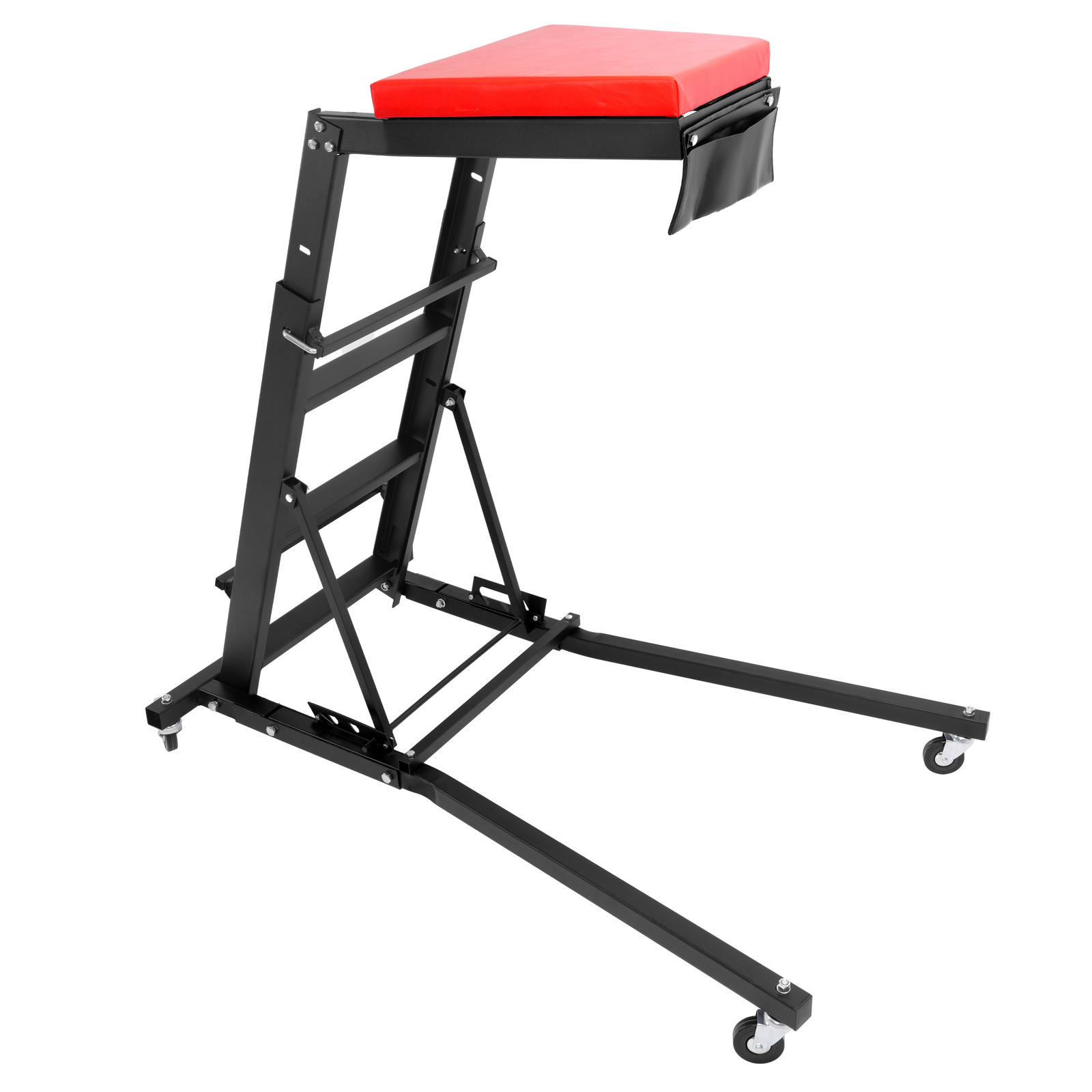 Foldable Automotive Topside Creeper Adjustable Height Movable Ladder 400Lbs