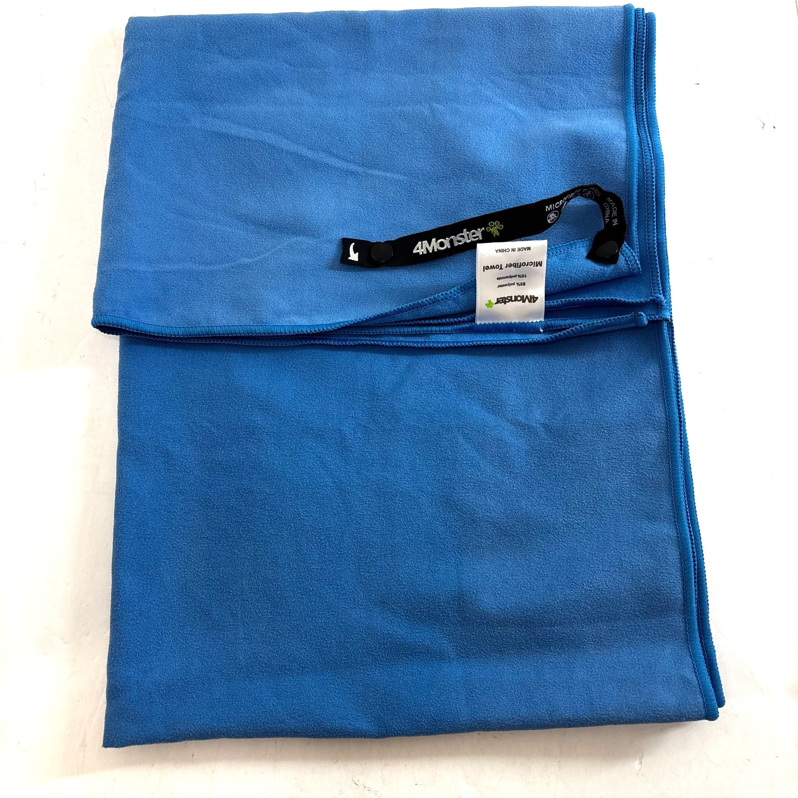 4Monster Blue Microfiber Towel Lightweight Quick Dry Camping Travel Beach Body