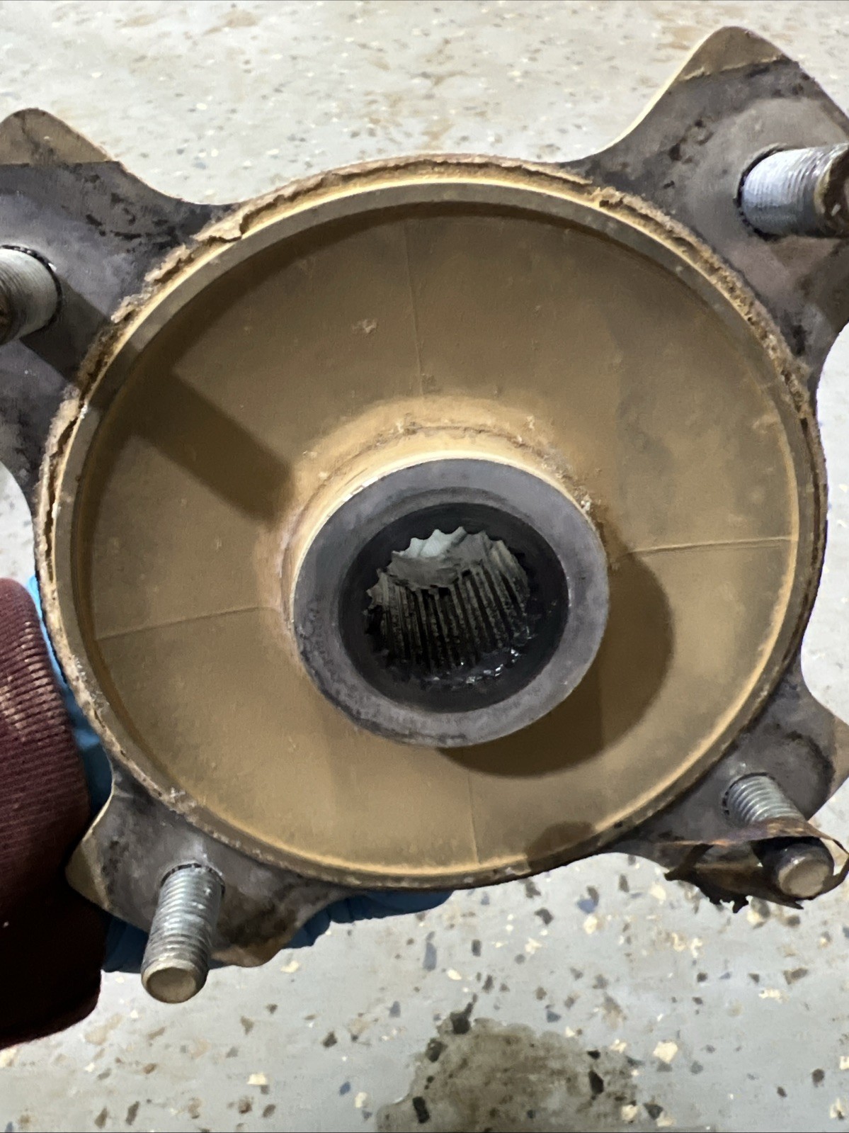 OEM 99-02 Kawasaki Prairie 400 4x4 Rear Back Wheel Right Or Left Hub 49030-1122