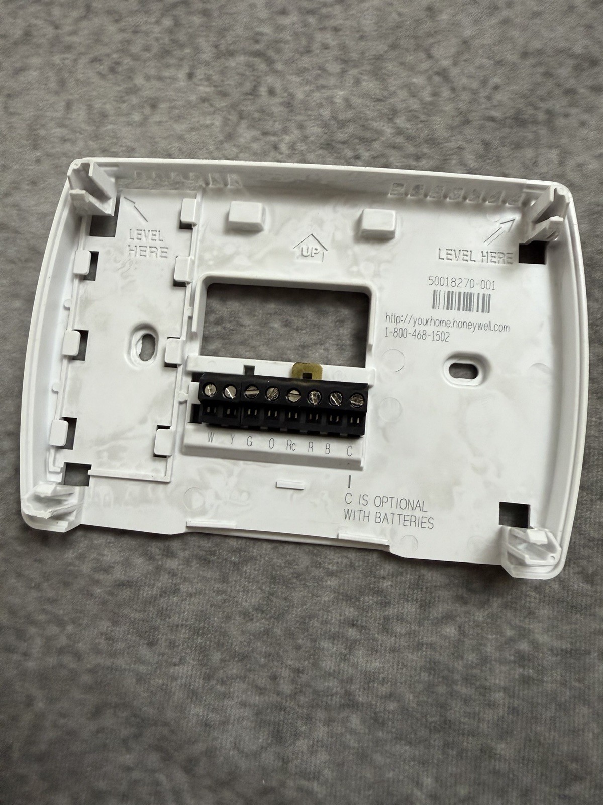 Honeywell PRO 4000 Programmable Thermostat 5-2 Day (TH4110D1007) Base Plate