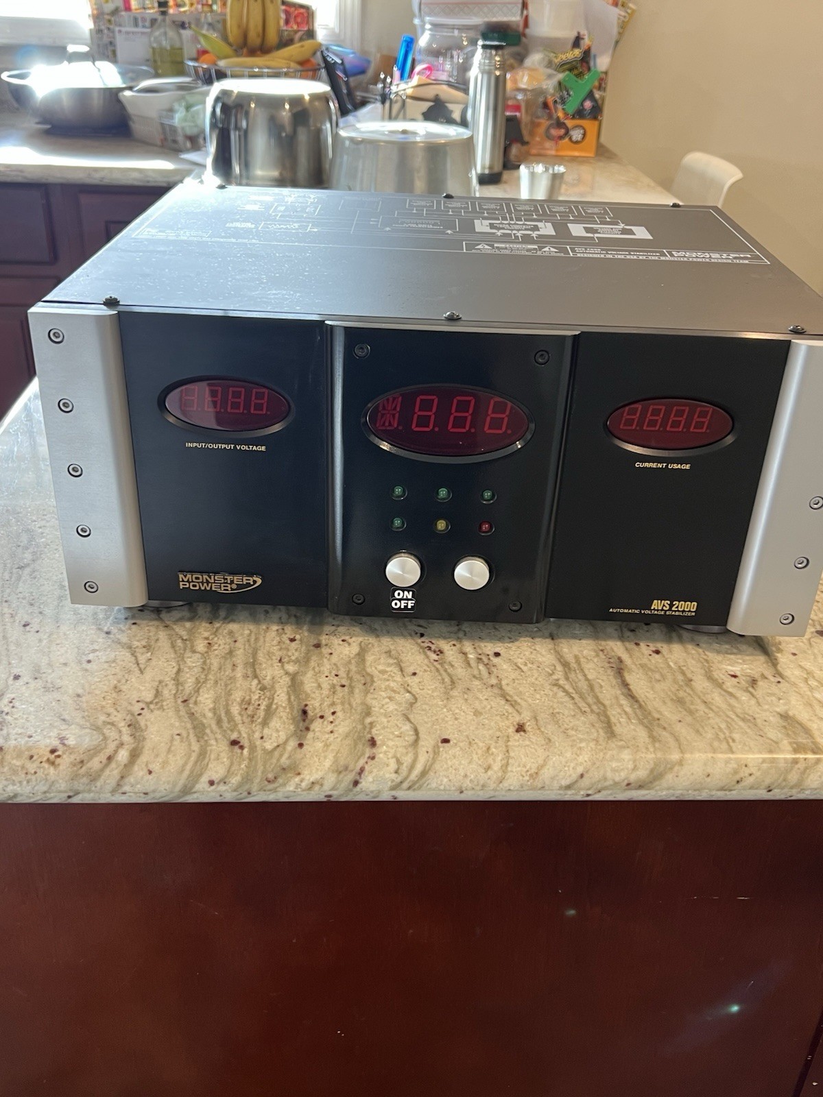 Monster Power AVS 2000 Automatic Voltage Stabilizer Protector. Tested Working.