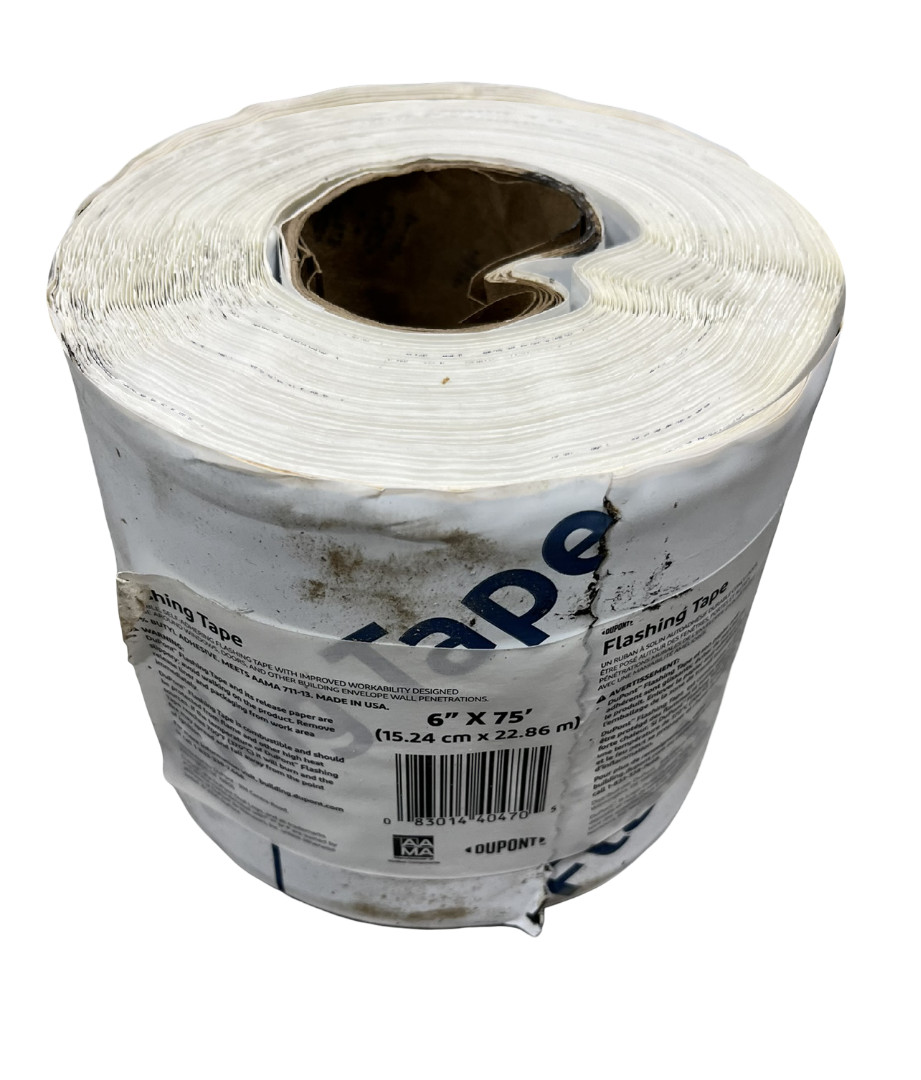 (AS-IS)  DuPont Flashing Tape Butyl Adhesive 6" x 75ft (1 Roll) FREE SHIPPING