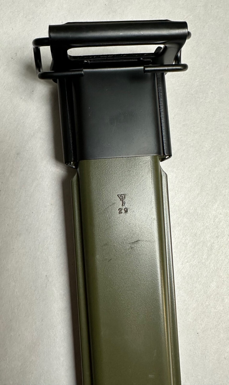 10" M1 GARAND SCABBARD US SPECS. MARKED U.S.